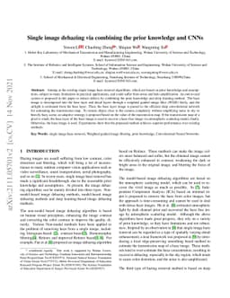 Single image dehazing via combining the prior knowledge and CNNs