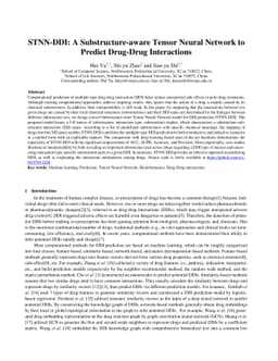 STNN-DDI: A Substructure-aware Tensor Neural Network to Predict
  Drug-Drug Interactions