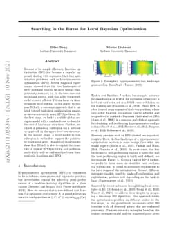 Searching in the Forest for Local Bayesian Optimization