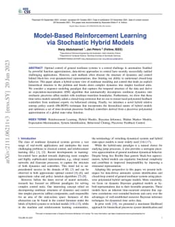 Model-Based Reinforcement Learning via Stochastic Hybrid Models