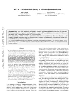 MaTIC: a Mathematical Theory of Inferential Communication