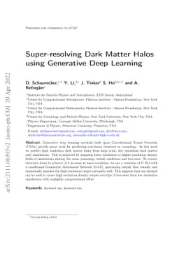 Super-resolving Dark Matter Halos using Generative Deep Learning