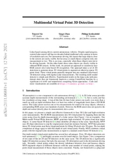 Multimodal Virtual Point 3D Detection