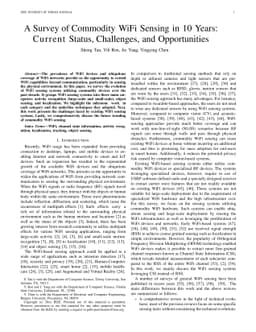 A Survey of Commodity WiFi Sensing in 10 Years: Current Status,
  Challenges, and Opportunities