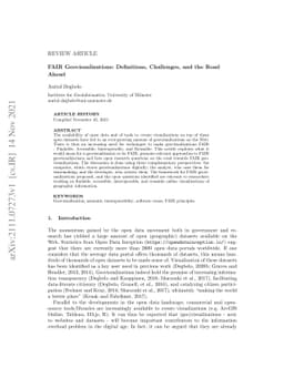 FAIR Geovisualizations: Definitions, Challenges, and the Road Ahead