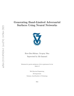 Generating Band-Limited Adversarial Surfaces Using Neural Networks