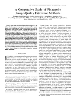 A Comparative Study of Fingerprint Image-Quality Estimation Methods