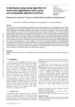 A distributed, plug-n-play algorithm for multi-robot applications with a
  priori non-computable objective functions