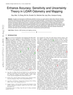 Enhance Accuracy: Sensitivity and Uncertainty Theory in LiDAR Odometry
  and Mapping