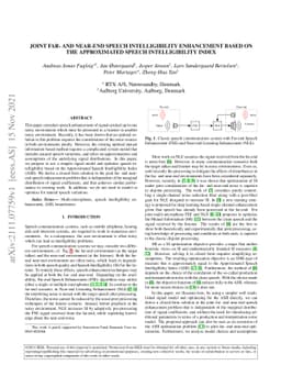 Joint Far- and Near-End Speech Intelligibility Enhancement based on the
  Approximated Speech Intelligibility Index