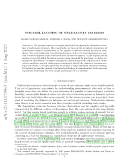 Spectral learning of multivariate extremes