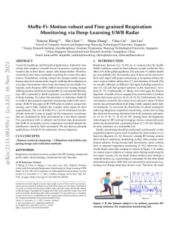MoRe-Fi: Motion-robust and Fine-grained Respiration Monitoring via
  Deep-Learning UWB Radar