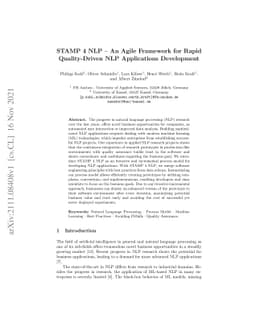 STAMP 4 NLP -- An Agile Framework for Rapid Quality-Driven NLP
  Applications Development