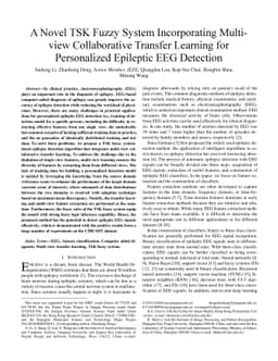 A Novel TSK Fuzzy System Incorporating Multi-view Collaborative Transfer
  Learning for Personalized Epileptic EEG Detection