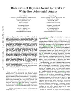 Robustness of Bayesian Neural Networks to White-Box Adversarial Attacks