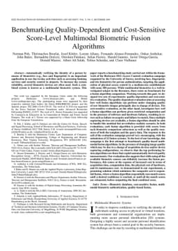 Benchmarking Quality-Dependent and Cost-Sensitive Score-Level Multimodal
  Biometric Fusion Algorithms