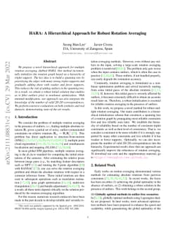 HARA: A Hierarchical Approach for Robust Rotation Averaging