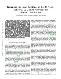 Traversing the Local Polytopes of ReLU Neural Networks: A Unified
  Approach for Network Verification