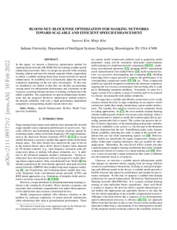 BLOOM-Net: Blockwise Optimization for Masking Networks Toward Scalable
  and Efficient Speech Enhancement