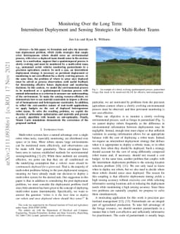 Monitoring Over the Long Term: Intermittent Deployment and Sensing
  Strategies for Multi-Robot Teams