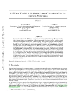 L4-Norm Weight Adjustments for Converted Spiking Neural Networks