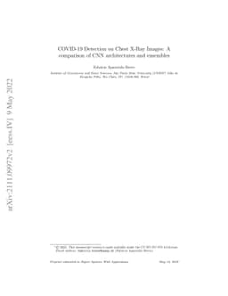 COVID-19 Detection on Chest X-Ray Images: A comparison of CNN
  architectures and ensembles
