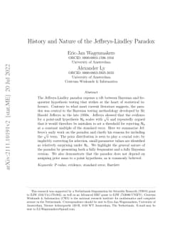 History and Nature of the Jeffreys-Lindley Paradox
