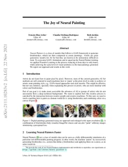 The Joy of Neural Painting