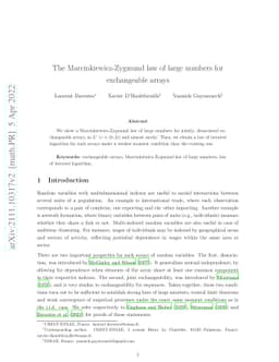 The Marcinkiewicz-Zygmund law of large numbers for exchangeable arrays