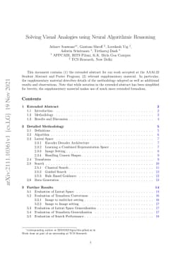 Solving Visual Analogies Using Neural Algorithmic Reasoning
