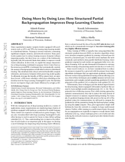 Doing More by Doing Less: How Structured Partial Backpropagation
  Improves Deep Learning Clusters