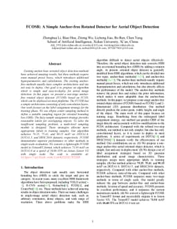 FCOSR: A Simple Anchor-free Rotated Detector for Aerial Object Detection