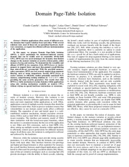Domain Page-Table Isolation