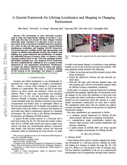 A General Framework for Lifelong Localization and Mapping in Changing
  Environment