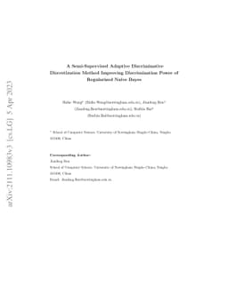 A Semi-Supervised Adaptive Discriminative Discretization Method
  Improving Discrimination Power of Regularized Naive Bayes