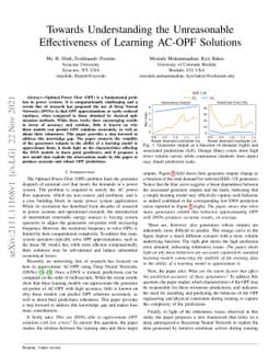 Towards Understanding the Unreasonable Effectiveness of Learning AC-OPF
  Solutions