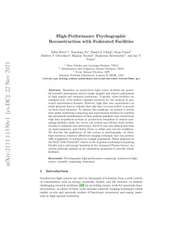 High-Performance Ptychographic Reconstruction with Federated Facilities