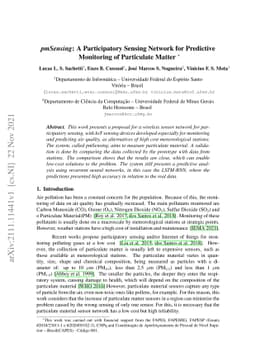 pmSensing: A Participatory Sensing Network for Predictive Monitoring of
  Particulate Matter