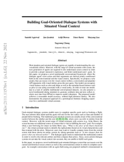 Building Goal-Oriented Dialogue Systems with Situated Visual Context