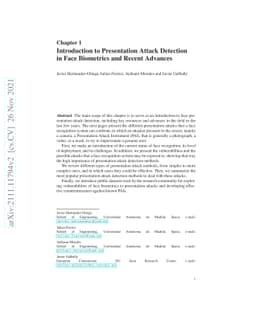 Introduction to Presentation Attack Detection in Face Biometrics and
  Recent Advances