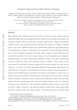 Panoptic Segmentation Meets Remote Sensing