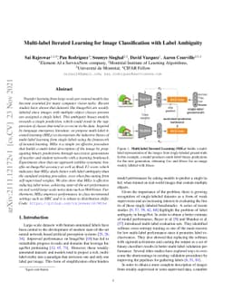 Multi-label Iterated Learning for Image Classification with Label
  Ambiguity