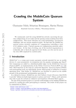 Crawling the MobileCoin Quorum System