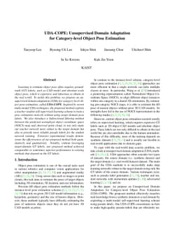 UDA-COPE: Unsupervised Domain Adaptation for Category-level Object Pose
  Estimation