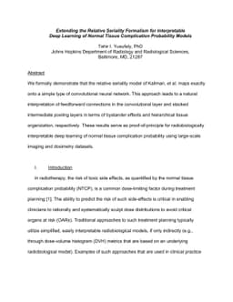 Extending the Relative Seriality Formalism for Interpretable Deep
  Learning of Normal Tissue Complication Probability Models