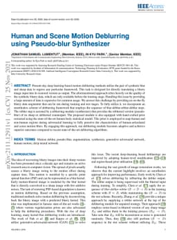 Human and Scene Motion Deblurring using Pseudo-blur Synthesizer