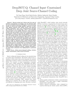 DeepJSCC-Q: Channel Input Constrained Deep Joint Source-Channel Coding