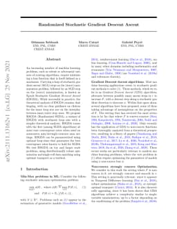 Randomized Stochastic Gradient Descent Ascent