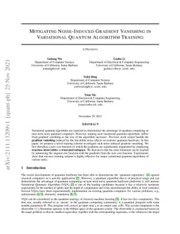 Mitigating Noise-Induced Gradient Vanishing in Variational Quantum
  Algorithm Training