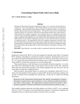 Generalizing Clinical Trials with Convex Hulls